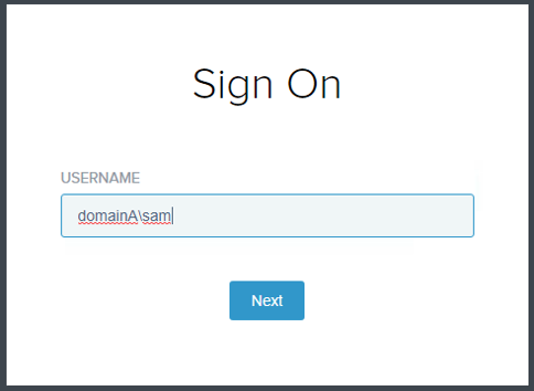 Identifier First Adapter - Allow Domain\username