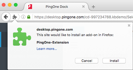 How to install the PingOne for Enterprise browser extension - New Dock