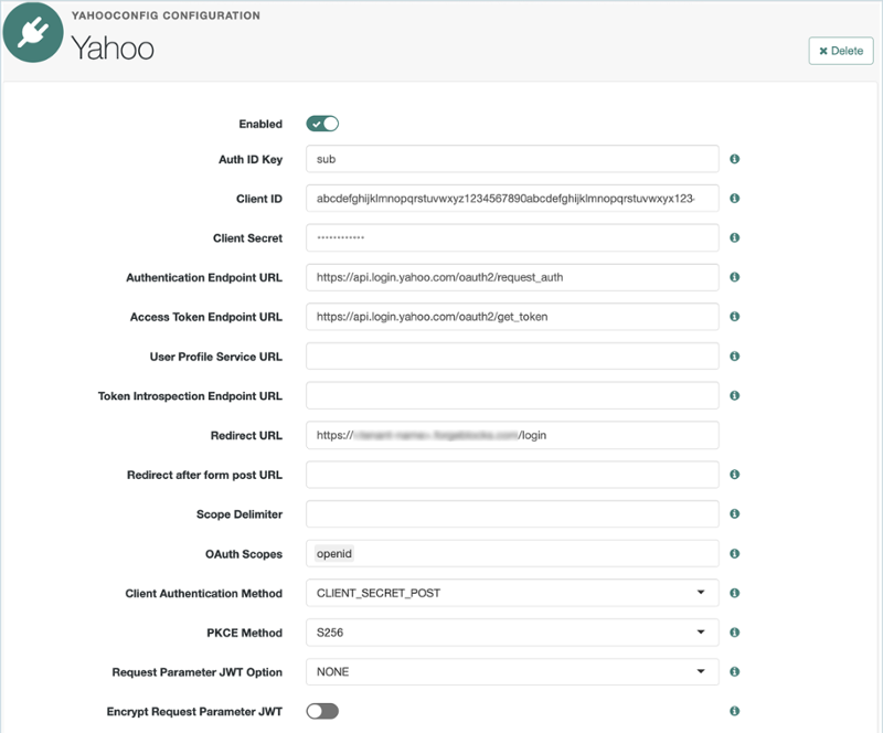 Yahoo SSO integration with Advanced Identity Cloud for social ...