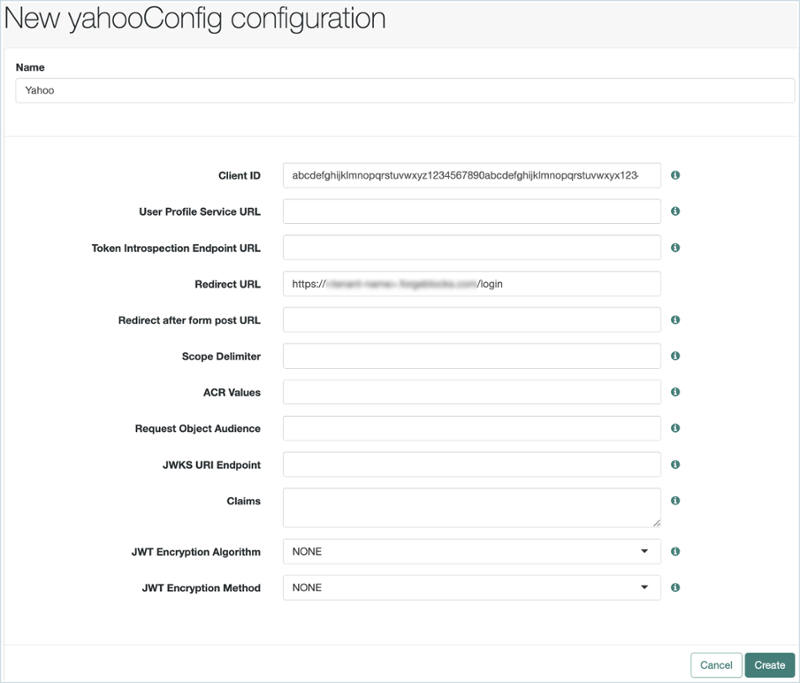 Yahoo SSO integration with Advanced Identity Cloud for social ...