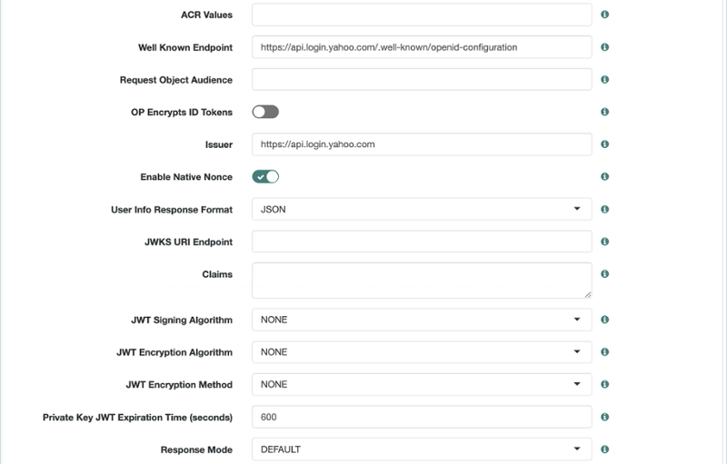 Yahoo SSO integration with Advanced Identity Cloud for social ...