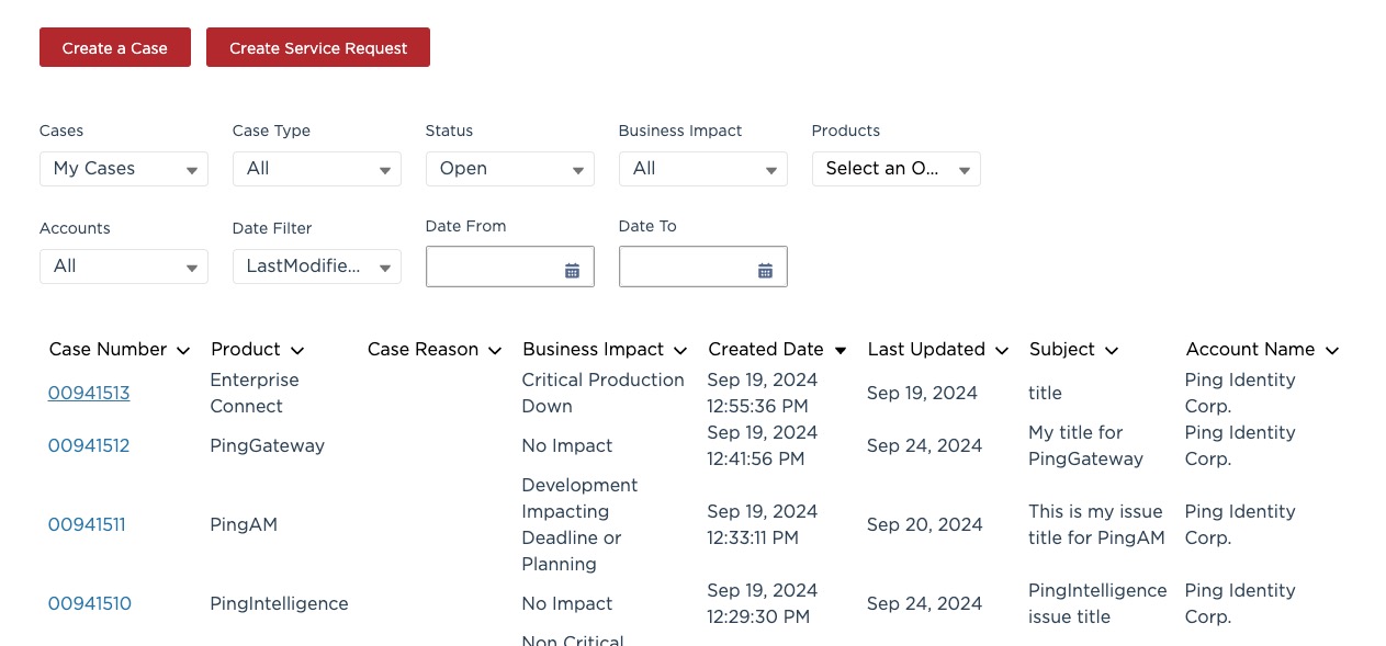 Support Portal - Case Management - Partners