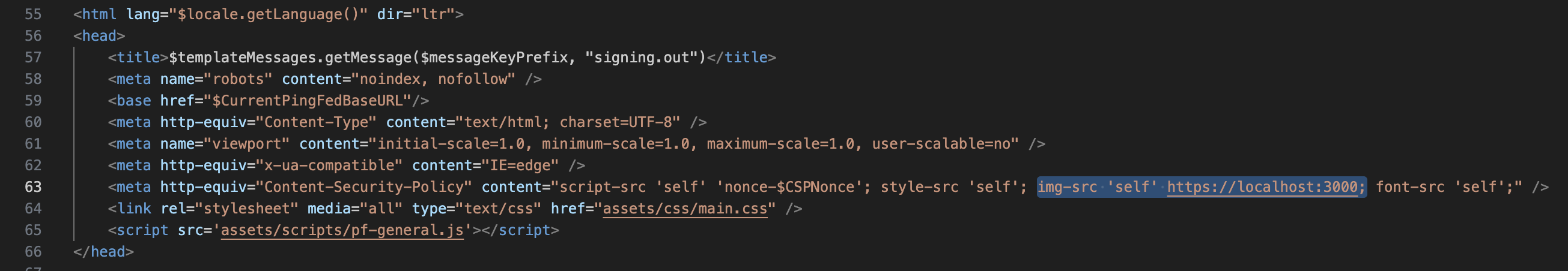 PingFederate HTML Template Strict Content Security Policy Causes Single ...