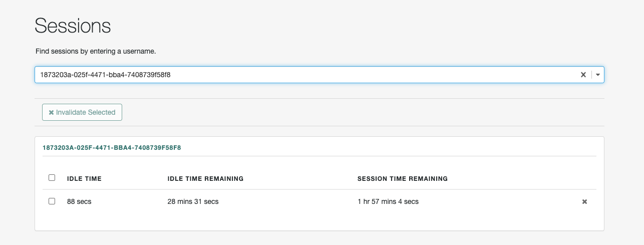 How do I view active session details for a user in Advanced Identity Cloud?